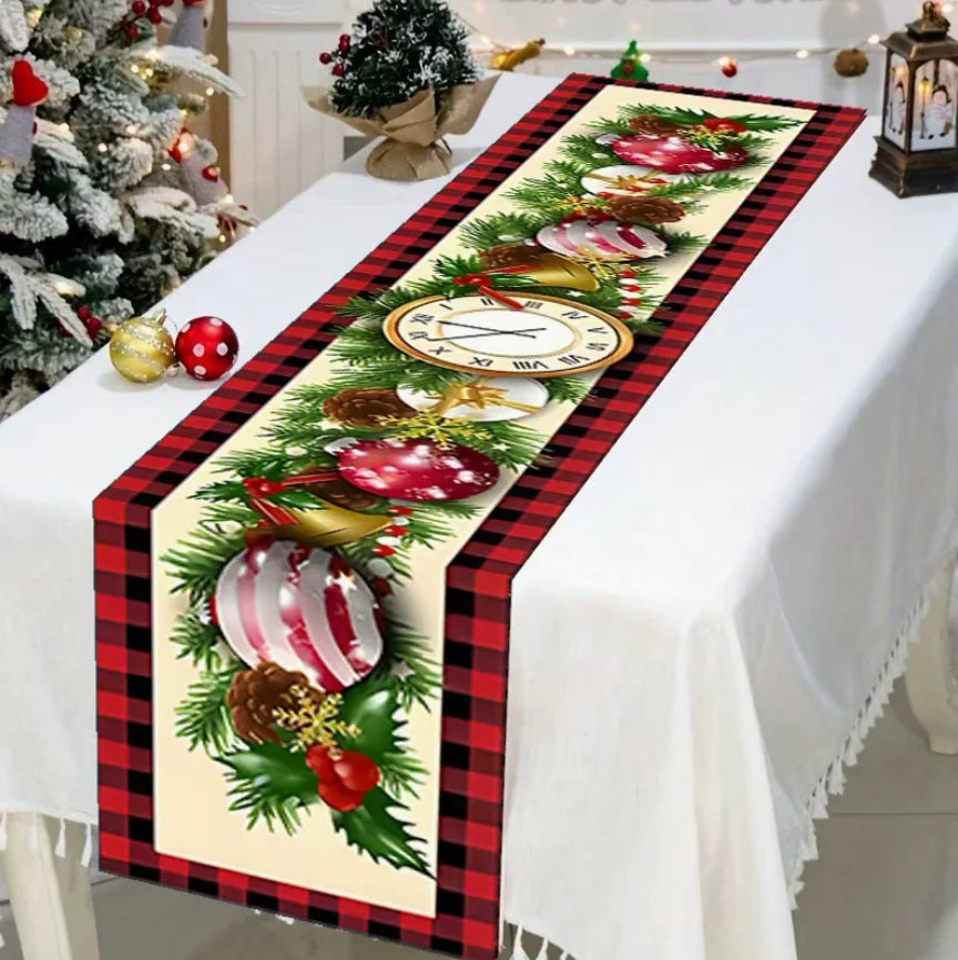2026 Christmas Table Runner Christmas Decoration for Home Tablecloth Navid Noel Xmas Gifts New Year Natal Drop Shipping