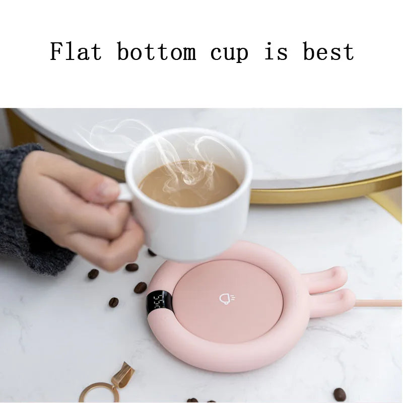 Nova caneca de café mais quente aquecimento elétrico coaster para escritório em casa 3 temperaturas ajustável xícara de chá mais quente presente aniversário natal