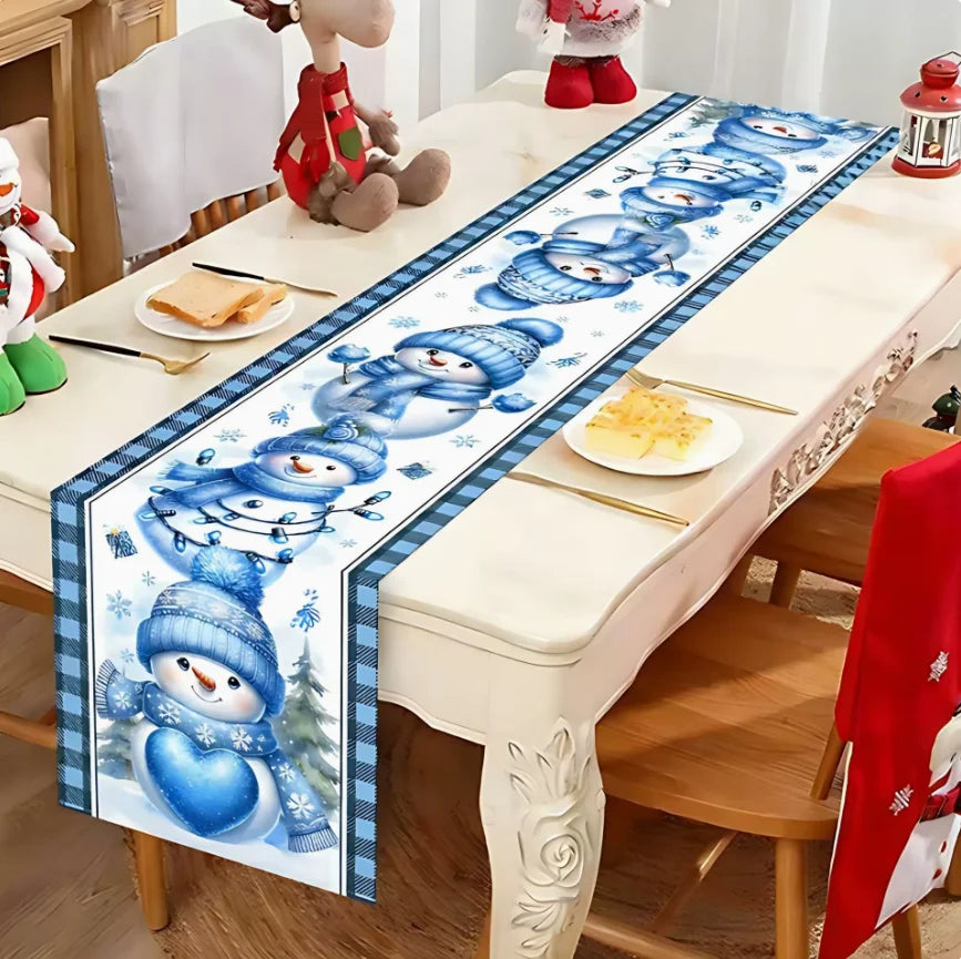 2026 Christmas Table Runner Christmas Decoration for Home Tablecloth Navid Noel Xmas Gifts New Year Natal Drop Shipping