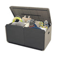 160 Gallons Extra Large Resin Deck Box Heavy-Duty Waterproof Patio Storage for Outdoor Furniture Garden Tools Pool Supplies