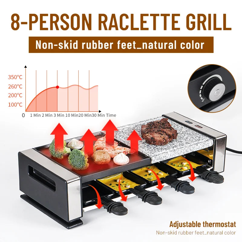 Certified CE CB Indoor Electric BBQ Grill Nonstick Smokeless Vertical Barbecue Griddle Detachable Plate Stainless Steel