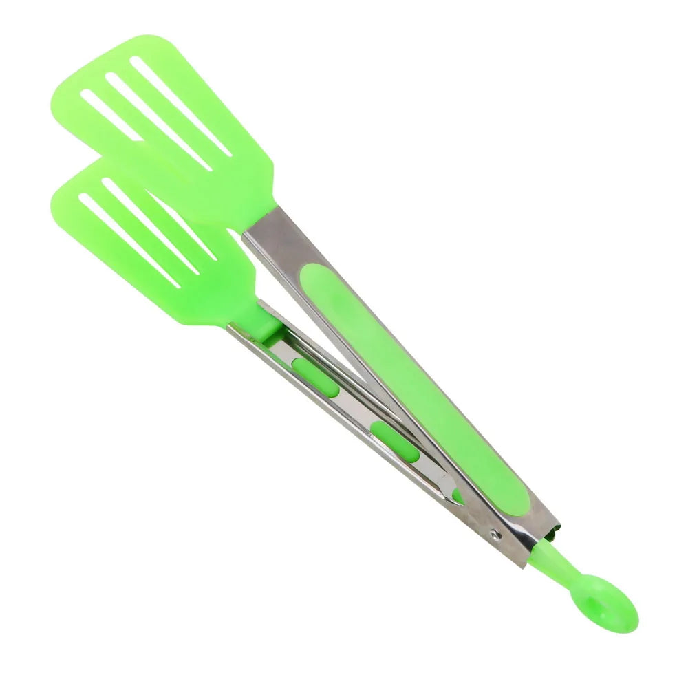 Ferramentas de cozinha pinças de cozinha antiaderentes pizza pão bife clipe alça de aço inoxidável utensílio salada servindo pinças para churrasco