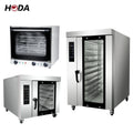 China Hot air 10 5 Tray Industrial  ELECTRIC Gas 100l Toaster Oven Convection Oven Prices Legs Single Steamer Bread Baking Oven