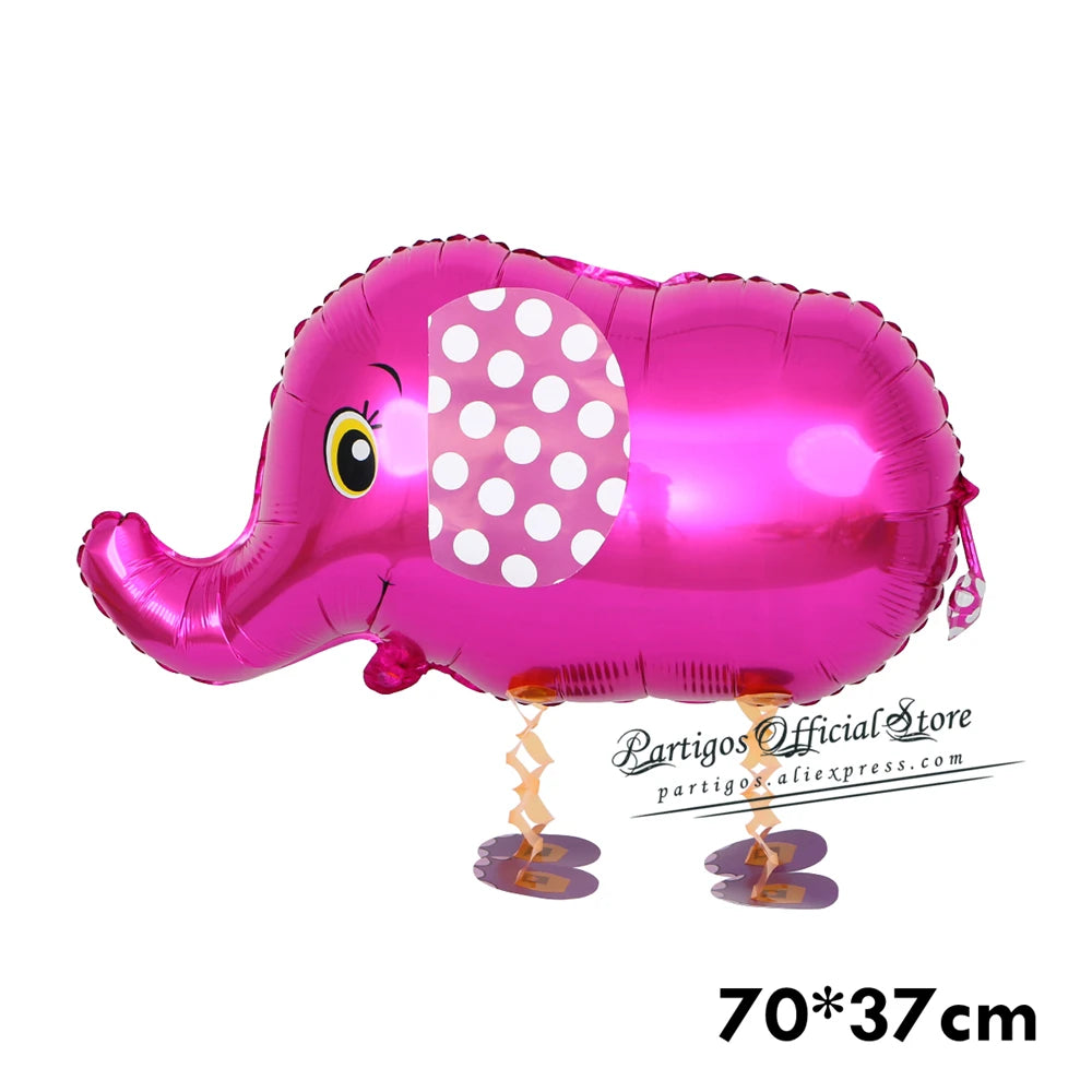 Mixes andando animais balões de hélio bonito gato cão panda dinossauro tigre animal de estimação balões de ar decorações de festa de aniversário crianças e adultos