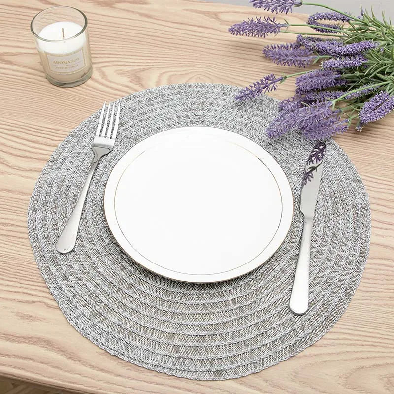 HuanGang Factory Wholesale Modern Europe Style Eco-Friendly Heat Resistant Custom Printed PVC Kitchen Placemats Washable