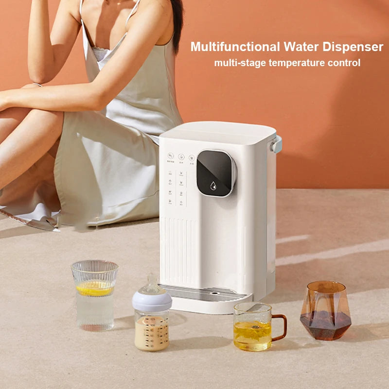 Jmeye dispensador de água de calor instantâneo portátil casa escritório chá fabricante dois métodos enchimento água aquecedor desktop purificador água
