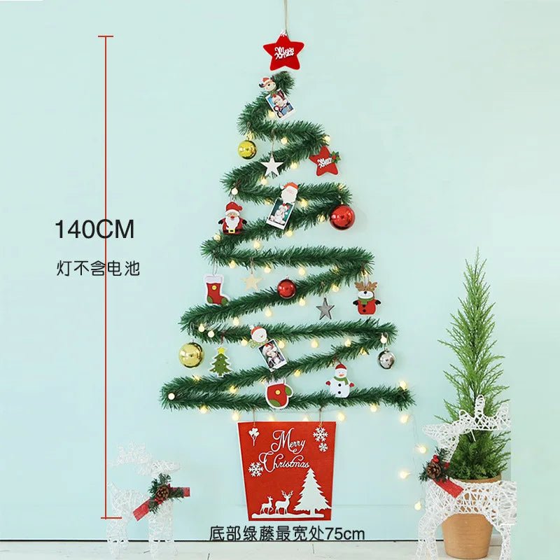 Árvore de Natal Criativa com Luzes, Enfeites de Natal DIY, Árvore de Natal Iluminada, Enfeites de Natal, Árvore Feliz - Kasa & Pet