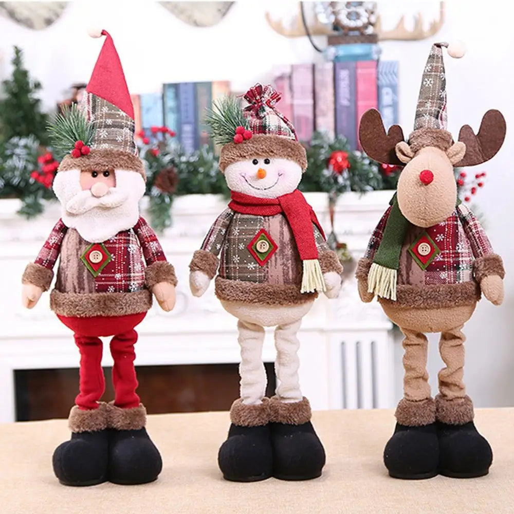Ornamentos de boneca de natal feliz natal decorações para casa 2025 decoração de natal presentes navidad natal noel decoração de ano novo 2026 presentes