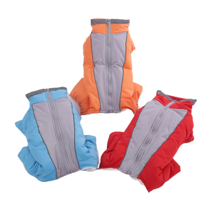 Quente engrossar masculino feminino cão macacão para cães pequenos inverno pet donw jaqueta yorkshire pug bichon macacão filhote de cachorro mascotas roupas