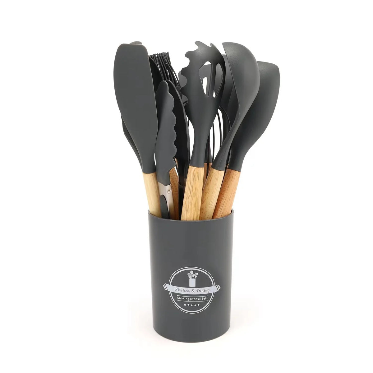 Silicone Cooking Utensils Kitchen Utensil Set - 446°F Heat Resistant Utensils Set Kitchen Gadgets for Nonstick Cookware BPA Free - Kasa & Pet