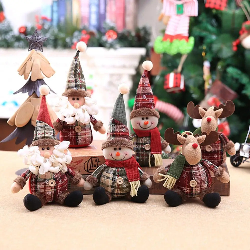 Ornamentos de boneca de natal feliz natal decorações para casa 2025 decoração de natal presentes navidad natal noel decoração de ano novo 2026 presentes