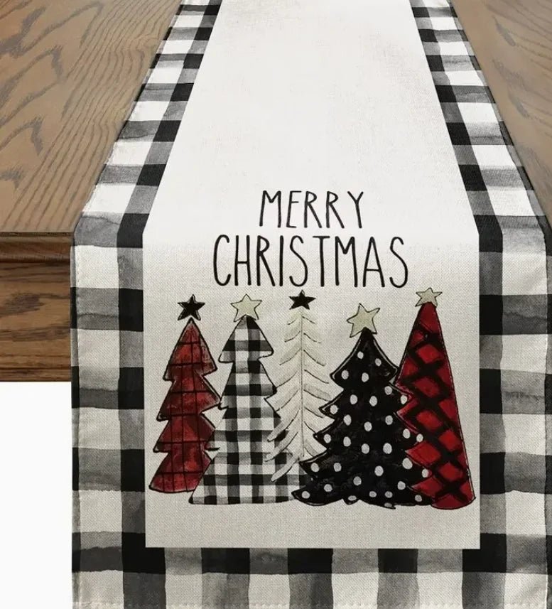 2026 Christmas Table Runner Christmas Decoration for Home Tablecloth Navid Noel Xmas Gifts New Year Natal Drop Shipping