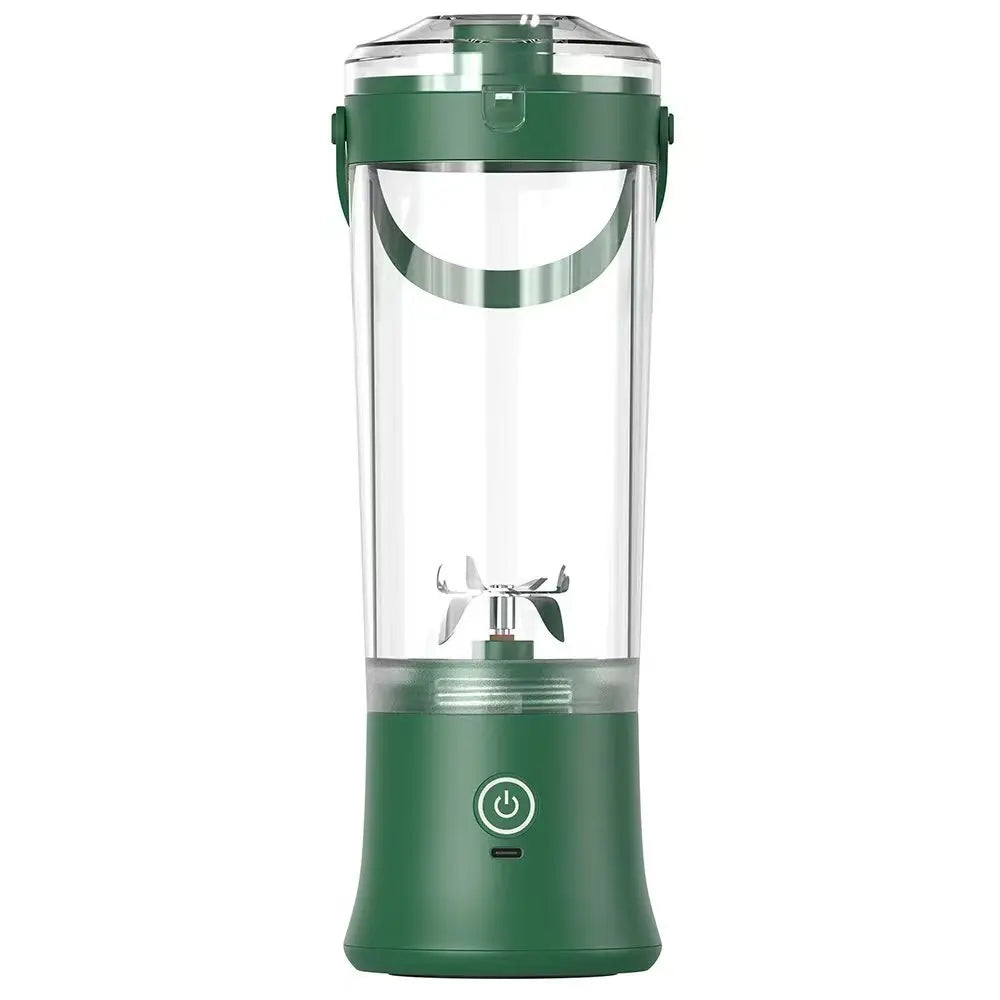 Portable Battery-Powered Juicer Cup Wireless 600ml Ideal for Juice & Vegetable & Ice Cube Smoothies 6 Blades CE Rohs Approval