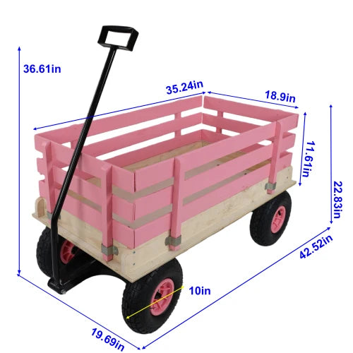 US Stock Fresh Household Trolley ,Portable Cart for Toy Transportation, Garden Tools, and Outdoor Use