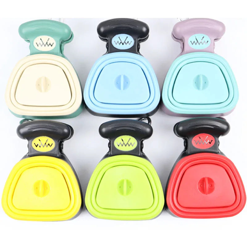 Dispensador de saco de cocô de cachorro, viagem dobrável, colher de cocô, limpo, selecionador de resíduos de animais, ferramentas de limpeza, produtos para animais de estimação