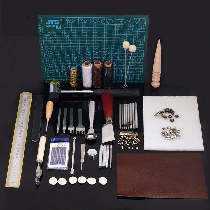 Leather Tool Set DIY Entry Level Hand Sewing Suit Handmade Diamond Chop Leather Art Set