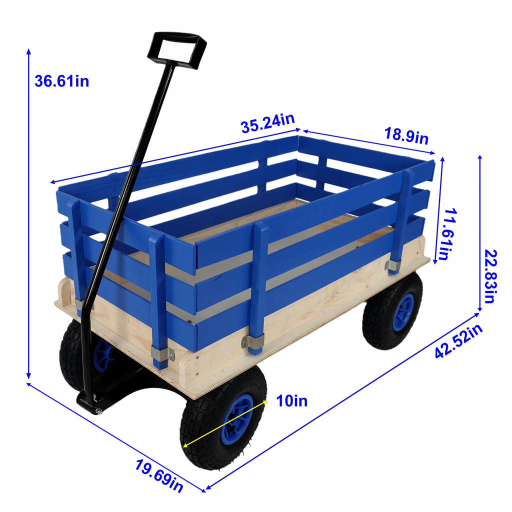 US Stock Fresh Household Trolley ,Portable Cart for Toy Transportation, Garden Tools, and Outdoor Use
