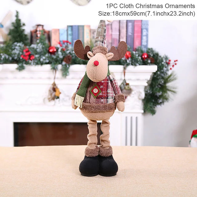Ornamentos de boneca de natal feliz natal decorações para casa 2025 decoração de natal presentes navidad natal noel decoração de ano novo 2026 presentes