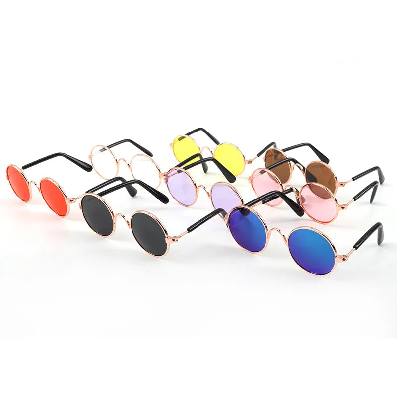 Adorável Eye-Wear óculos para cão pequeno e gato, acessórios para animais, fotos, cão pequeno, 1pc