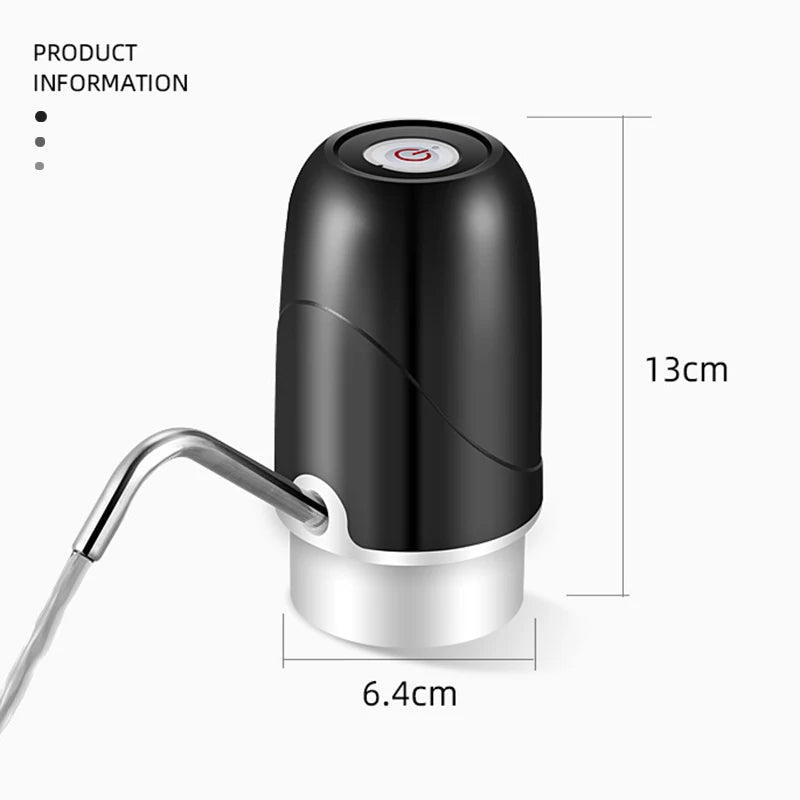 Mini barril elétrico líquido garrafa bomba, carga USB, automático, portátil, Home água potável distribuidor