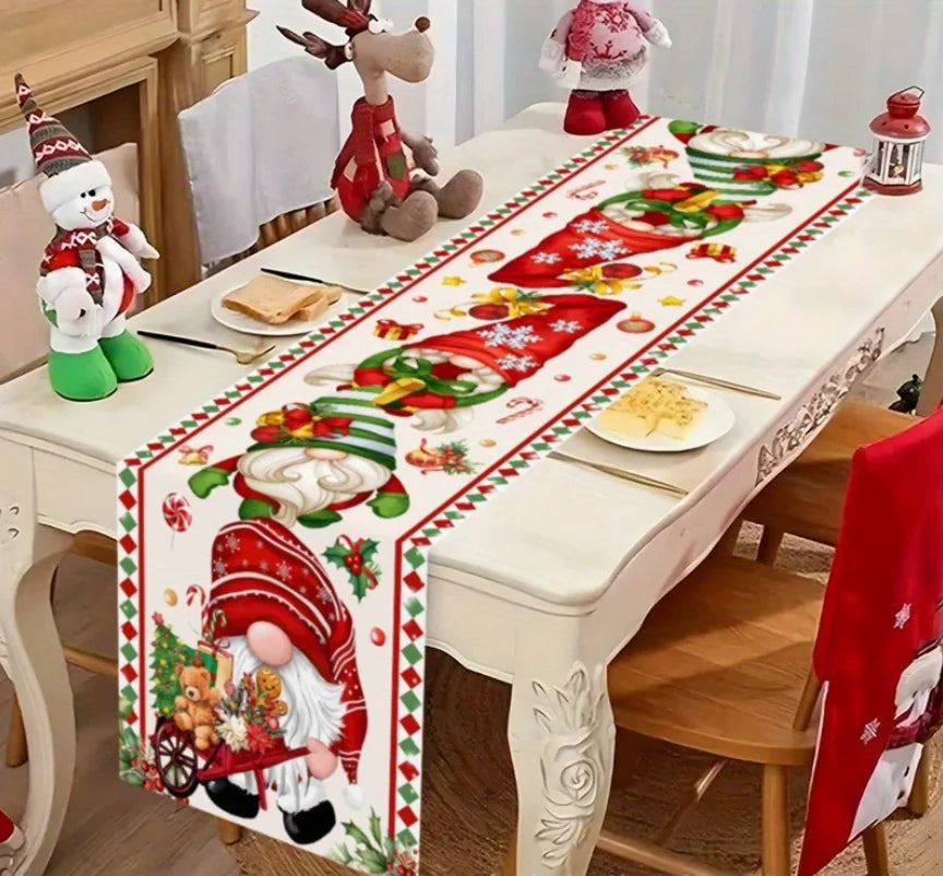2026 Christmas Table Runner Christmas Decoration for Home Tablecloth Navid Noel Xmas Gifts New Year Natal Drop Shipping
