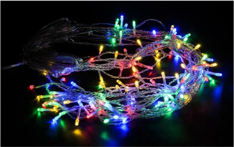 Decoração de natal 2024/2025 luzes de cortina led de gelo para queda ao ar livre 0.4/0.5/0.6m luzes de natal para casa ano novo 2025