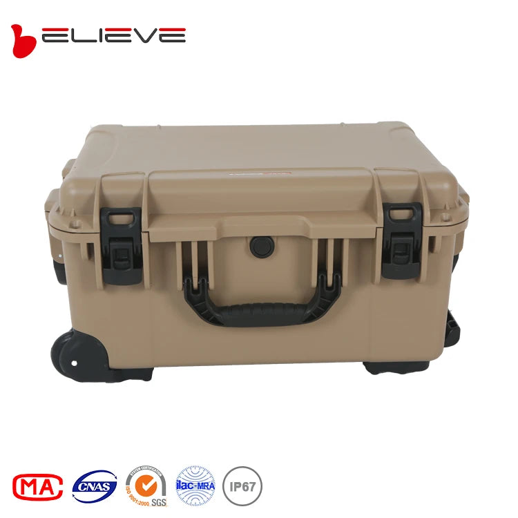 Hot Selling Large Hard Plastic Travel Tool Case Waterproof Portable Trolley with Wheels for Outdoor Use OEM Customizable