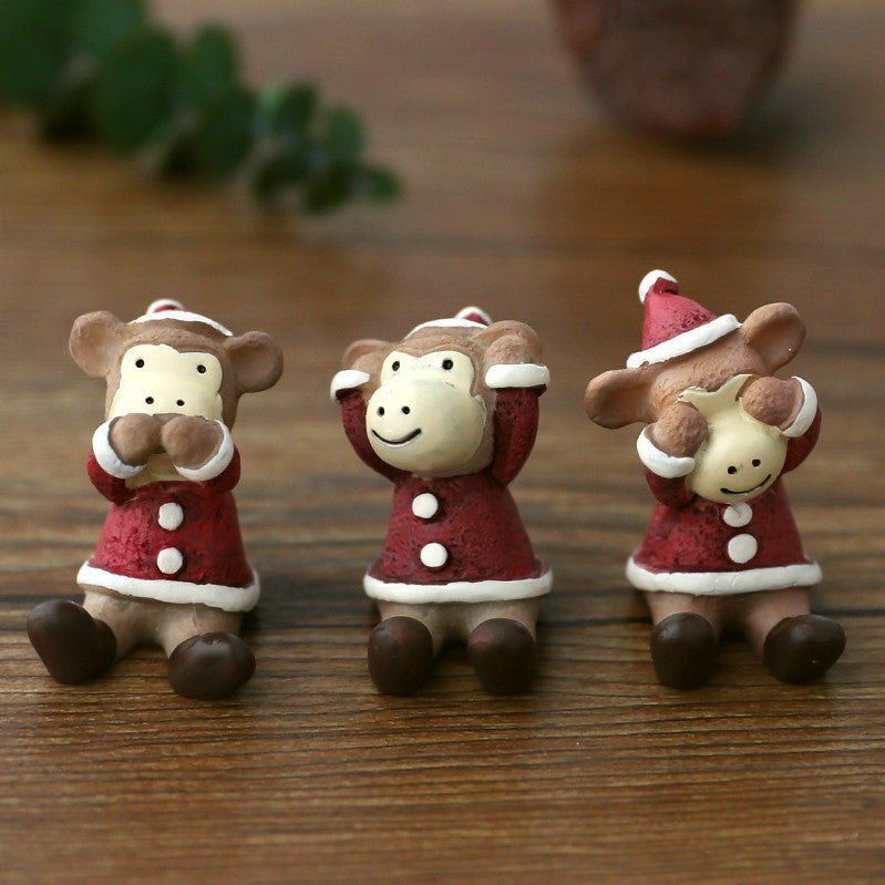 Christmas Decorations Christmas Tree Ornaments Decorative Props Scene Layout Simulation Elk Doll Christmas Ornaments