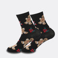 amazon novelty socks christmas socks santa claus socks, christmas multicolor cartoon christmas cotton socks