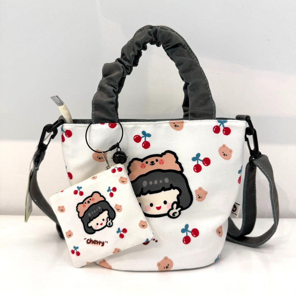 In-Stock New Small Cloth Bag Ins Cute Cartoon Women's Summer Cloth Bag Handbag Casual Tote Bag Upgrade