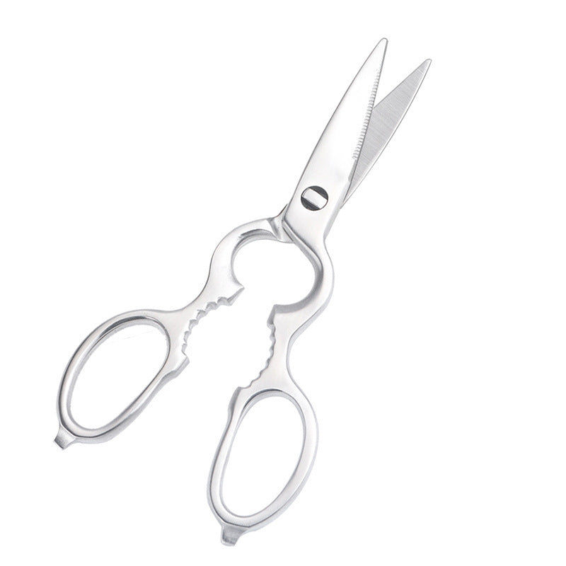 Stainless Steel Kitchen Scissors Yangjiang Knife Scissors All Steel Sanding Multi-use Gourd-shaped Strong Chicken Bone Scissors Kitchen Scissors