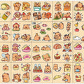 Kapibara Planner Stickers Cartoon Capybara Pet Student DIY Stickers Waterproof Water Bottle Phone Case Adhesive Laser