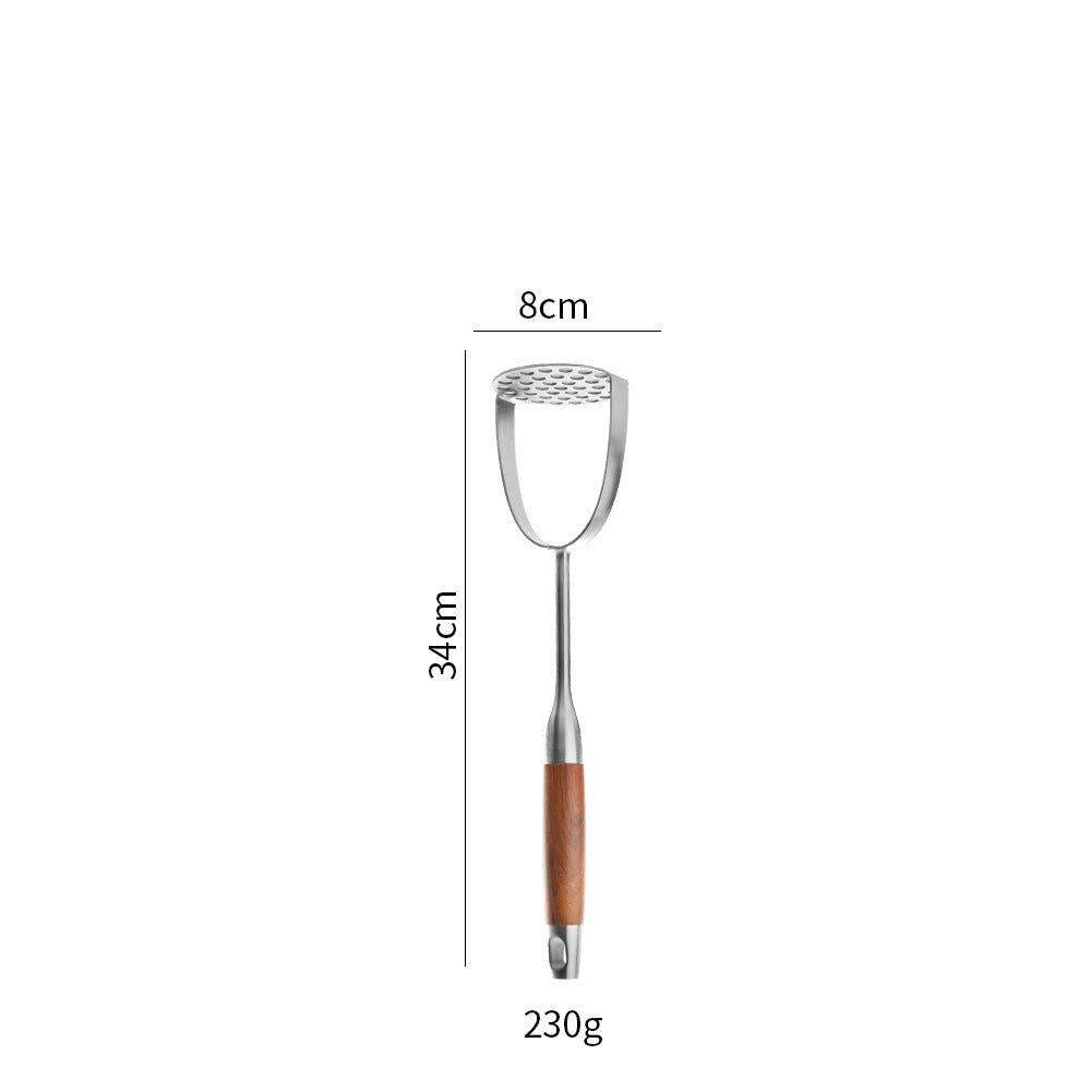 Cross-Border Kitchenware 316 Stainless Steel Spatula for Cooking Household Soup Spoon Rosewood Handle Spatula Kitchen Utensils Frying Spoon - Kasa & Pet