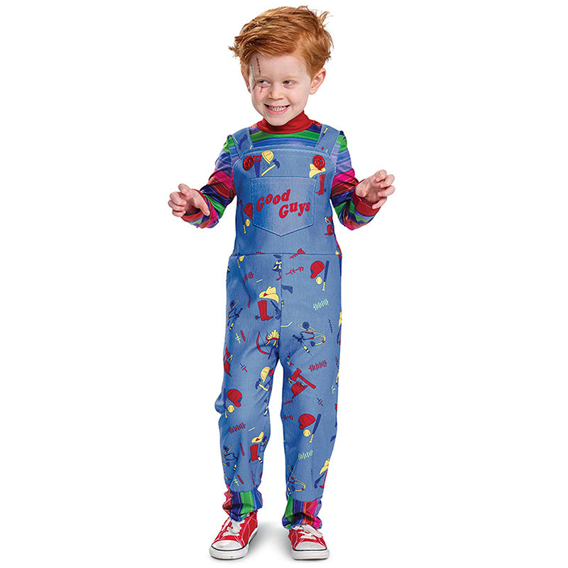 Halloween Children's Costume Ghost Baby Return Soul Series Children's Performance Costume Ghost Baby Chagi Horror Clown Playing Costume