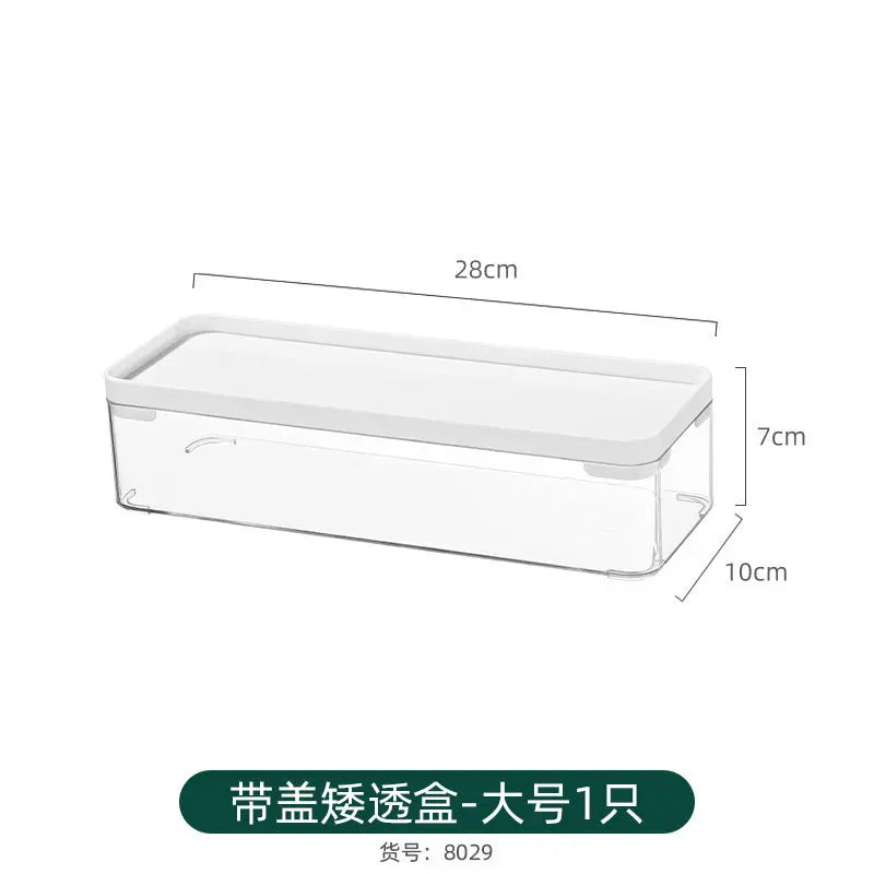 Desktop Storage Box Square Transparent Acrylic Flower Pot Sundries Cosmetics Stationery Notes Kitchen Workstation Height Kasa & Pet
