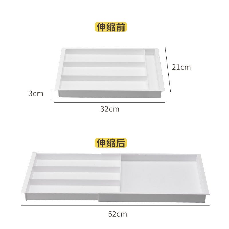 Kitchen Drawer Partition Tableware Storage Box Knife and Fork Chopsticks Storage Rack Kitchenware Storage Household Cabinet Built-in Partition - Kasa & Pet