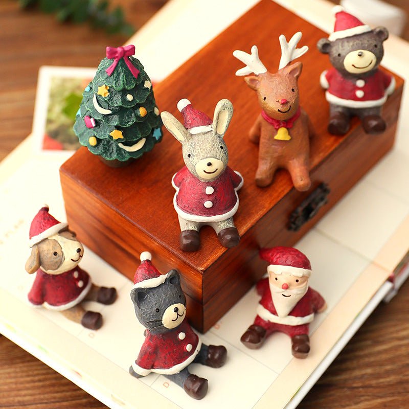 Christmas Decorations Christmas Tree Ornaments Decorative Props Scene Layout Simulation Elk Doll Christmas Ornaments