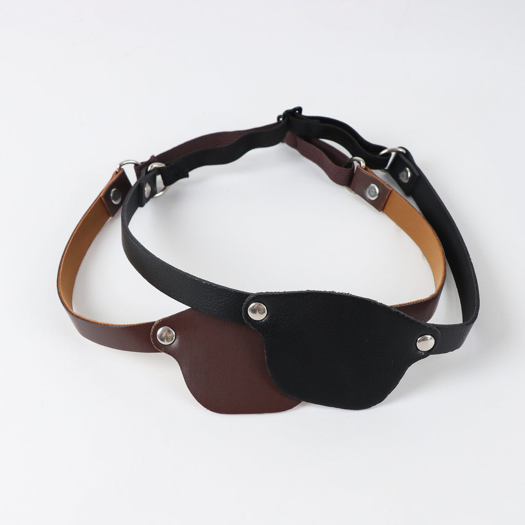 Halloween Pirates of the Caribbean Single Eye Mask Vintage Leather Single Eye Mask Medieval Gothic Single Eye Mask