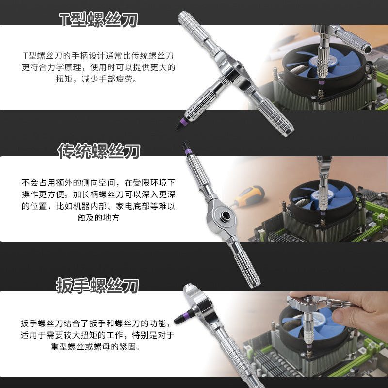 Multifunctional Ratchet Screwdriver Set 40-in-1 S2 Steel Strong Magnetic Screwdriver Household Tool Combination Set Customized