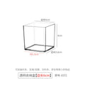 Desktop Storage Box Square Transparent Acrylic Flower Pot Sundries Cosmetics Stationery Notes Kitchen Workstation Height