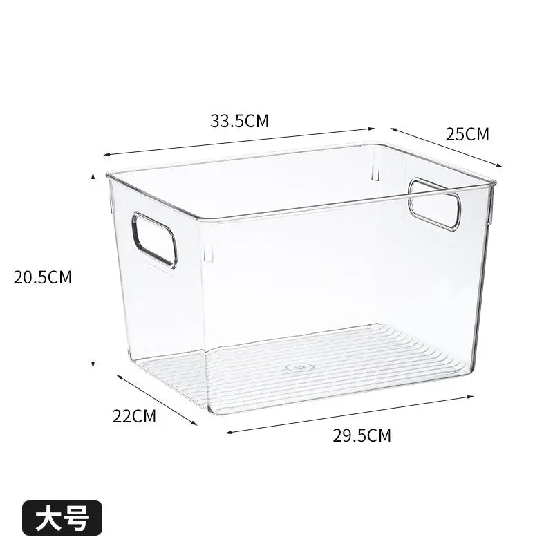 Desktop Storage Box Small Miscellaneous Stationery Sticky Notes Handbook Pencil Transparent Narrow Long Storage Storage Box Kasa & Pet