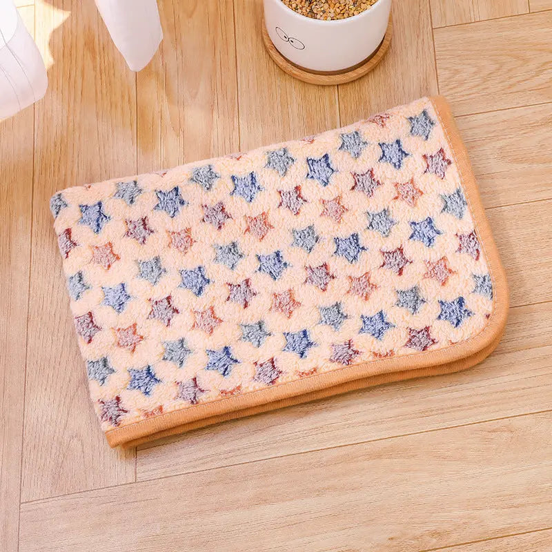 Cross-border pet blanket mat cat and dog flannel blanket autumn and winter warm blanket pet sleeping mat wholesale Kasa & Pet
