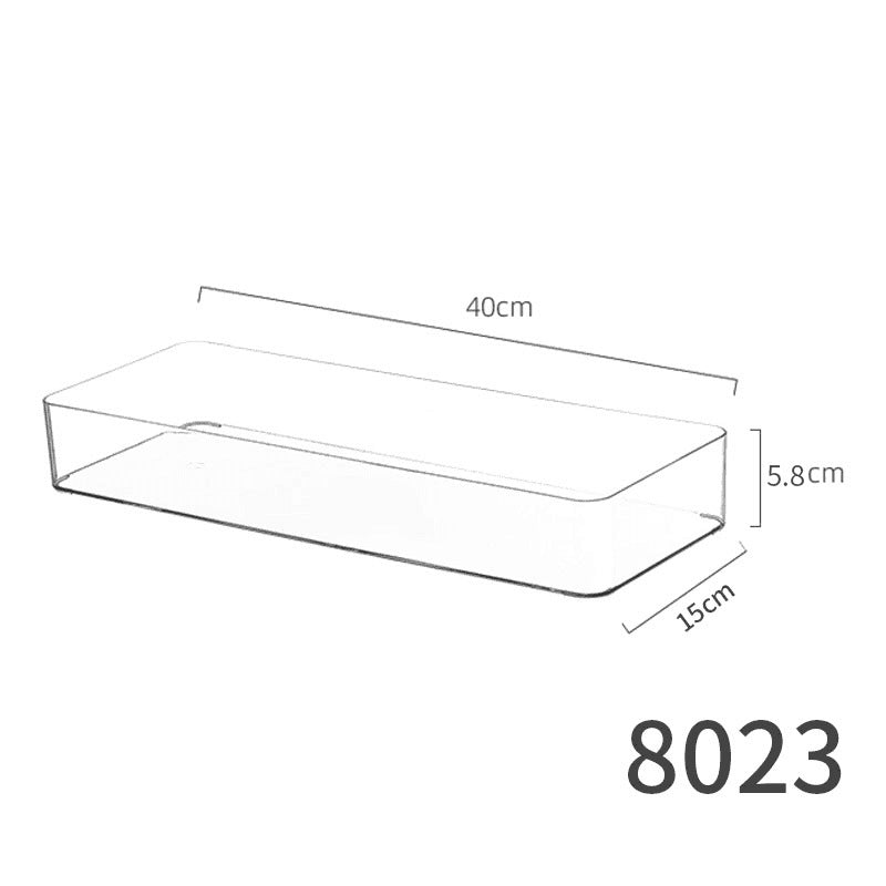 Food-Grade Storage Box, Acrylic Refrigerator Storage, Desktop Book Storage Box, Student Dormitory Sundries, Facial Mask Organization