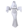 Halloween New Ghost Mother Cos Dress Lady Apricot Same Style Sexy Backless dress Stage Performance Dress for Women