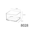 Desktop Storage Box Drawer Built-in Partition Transparent Acrylic Narrow Long Rectangular Cosmetic Workstation Kitchen