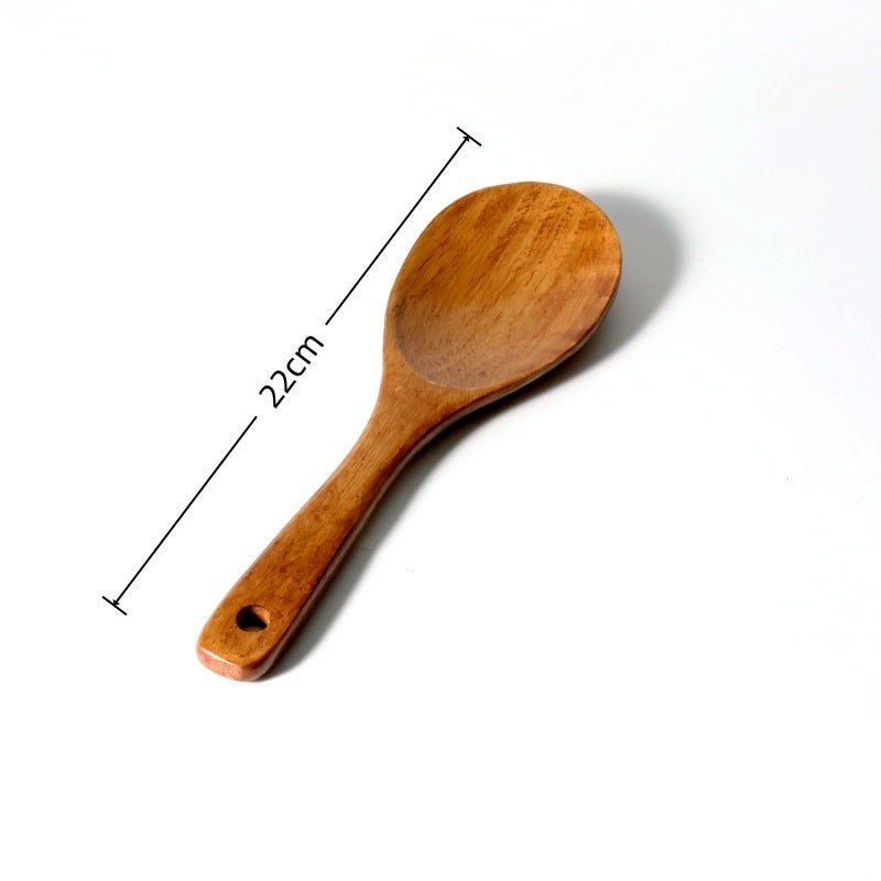 Non-Stick Pan Special Spatula for Cooking, Household Spatula, Wooden Spatula, Wooden Spoon, Rice Spoon, Wooden Spatula, Kitchen Utensils Spatula - Kasa & Pet