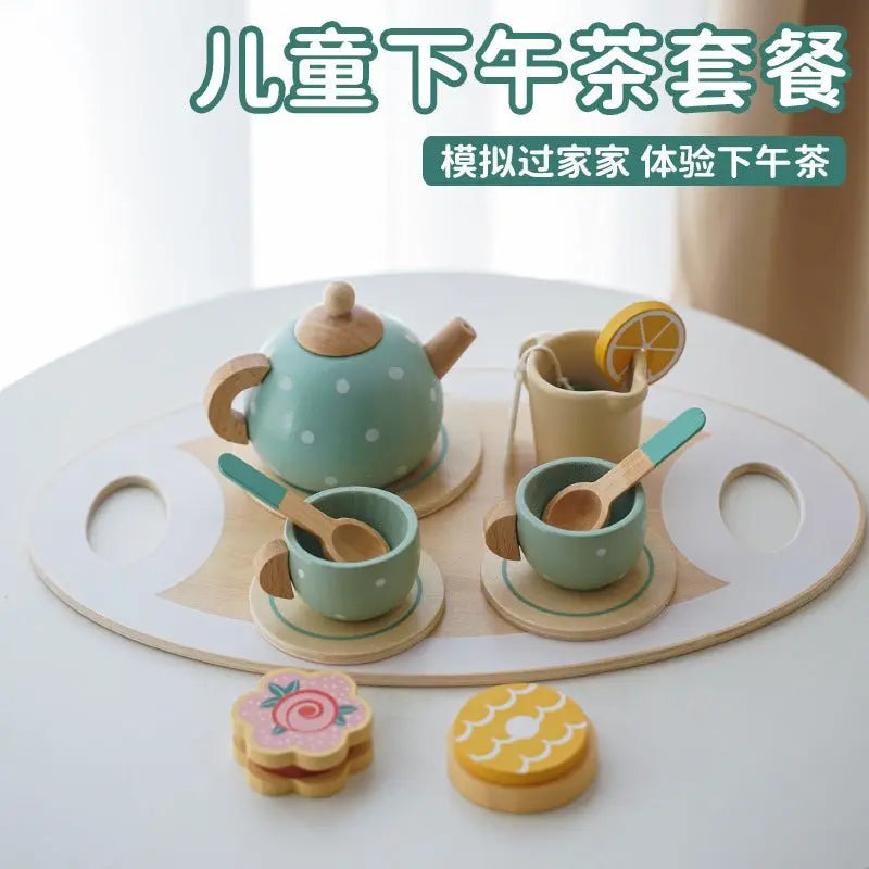 Cross-border New Products Wooden Children's Play-house Simulation Kitchen Toy Set Cooking Rice Cooking Kindergarten Interactive Toys - Kasa & Pet