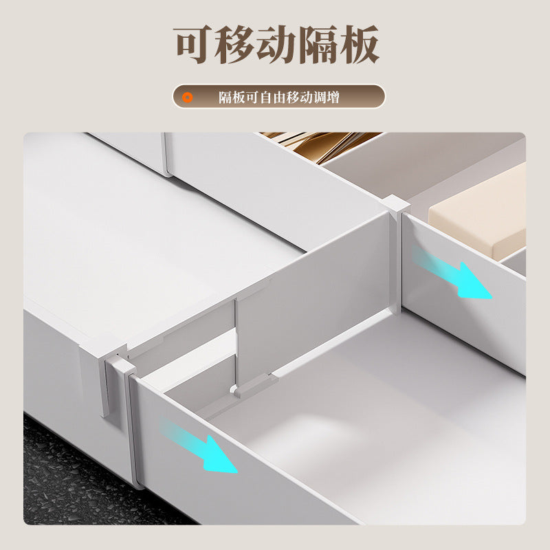 Kitchen Drawer Partition Tableware Storage Box Knife and Fork Chopsticks Storage Rack Kitchenware Storage Household Cabinet Built-in Partition