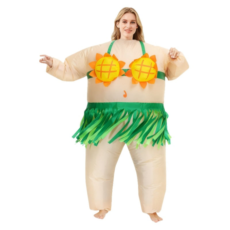 Halloween Hot-Selling Masquerade Performance Big Fat Man Funny Cute Party Atmosphere Props Ballet Inflatable Costume