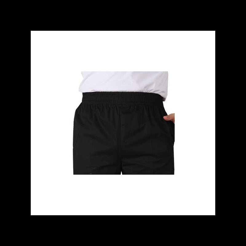 Chef pants hotel kitchen restaurant * staff work pants kitchen elastic slightly elastic black chef work pants men